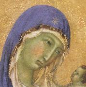 Detail of The Virgin Mary and angel predictor,Saint Duccio di Buoninsegna